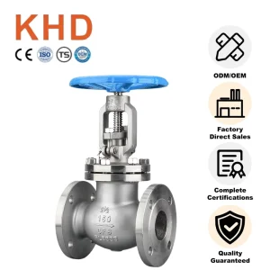 304 Stainless Steel American Standard Manual Flange Globe Valve 2.5in High Temperature Shutoff Valve High Pressure