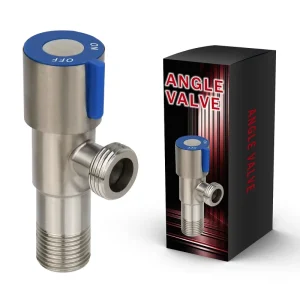 304 Stainless Steel Angle Valve Wall Mounted Two Way Angle Valve Toilet Thickened Water Stop Angle Valve