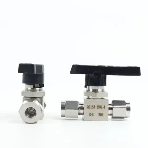 304 Stainless Steel Double Ferrule Straight Through Ball Valve