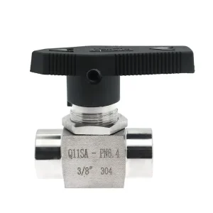 304 Stainless Steel Female Threaded Straight Through Ball Valve