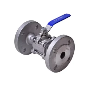 304 Stainless Steel Flanged Ball Valve Manual DN15 to DN50 for Water Gas Oil