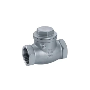 304 Stainless Steel Horizontal Check Valve Internal Thread Swing Corrosion Resistant Shutoff Water OEM ODM
