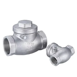 304 Stainless Steel Horizontal Check Valve Internal Thread Swing Corrosion Resistant Shutoff Water OEM ODM