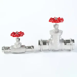 304 Stainless Steel Manual Threaded Compression Gate Valve for Drinking Purified Water Pipe Thin-walled Design