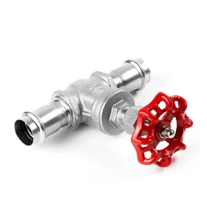 304 Stainless Steel Manual Threaded Compression Globe Valve OEM for Drinking Purified Water Pipe Thin walled Design
