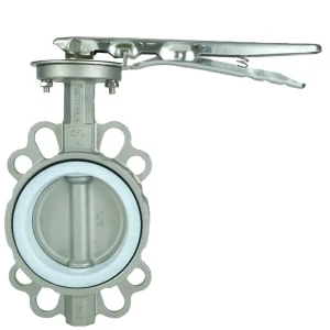 304 Stainless Steel Manual Wafer Butterfly Valve for Water Customizable Components 3 Years Warranty in Stock