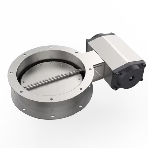 304 Stainless Steel Pneumatic Butterfly Valve for Smoke