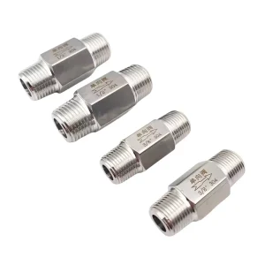 304 Stainless Steel Pneumatic Non Return Check Valve with ZG NPT Thread 1 8″ 1 4″ 3 8″ 1 2″ 3 4″ 1″ One Way Check Valve