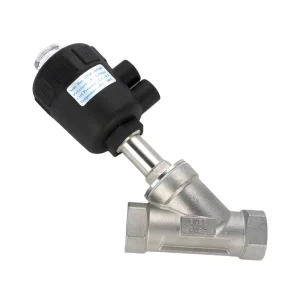 304 Stainless Steel Pneumatic Y Type Angle Seat Valve High Temperature Resistant Steam Valve