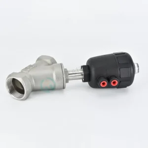 304 Stainless Steel Pneumatic Y-Type High-Temperature Angle-Seat Steam Control Valve with Plastic Head