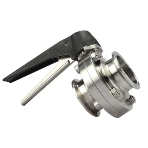 304 Stainless Steel Sanitary Manual Clamp Butterfly Valve for Dairy and Brewery