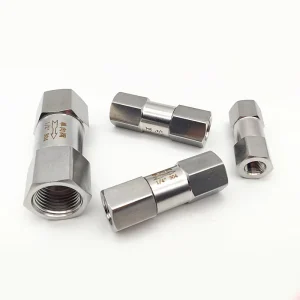 304 Stainless Steel Threaded Check Valve Anti-Backflow Corrosion Resistant High Pressure Industrial Pipe for Water Supply