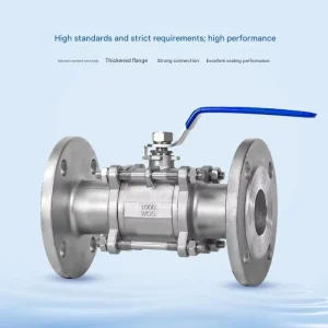 304 Stainless Steel Three piece Ball Valve with Internal Thread Full Bore Medium sized Internal Thread Valve