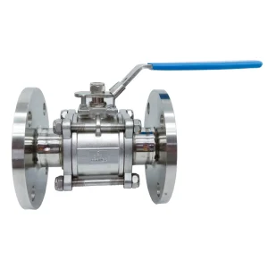 304 Stainless Steel Three-piece Flange Ball Valve with Corrosion-resistant Union