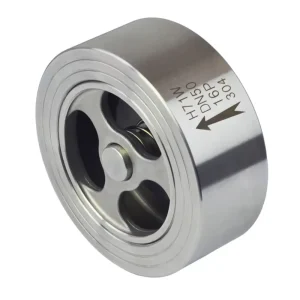 304 Stainless Steel Wafer Type Smooth Surfaced Check Valve Non Return Water DN50 Bright Finish Sanitary Grade