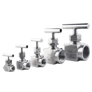 316 Stainless Steel High Pressure Needle Valve 6000 PSI with NPT Thread for Instrumentation