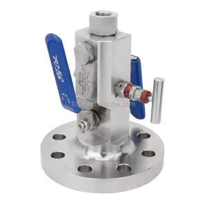 316 Stainless Steel Manual Hydraulic Needle Double Block Bleed Valve 6000PSI Flange for Same Type ISO 9001 Certified 1/4-2