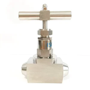 316 Stainless Steel Manual Needle Valve High Temperature High Pressure Instrument Butt Welding High Luster DN20 1-Way