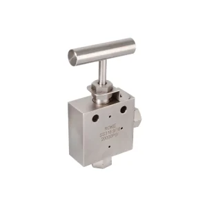 316 Stainless Steel Right Angle Double Ferrule Medium and High Pressure Needle Valve