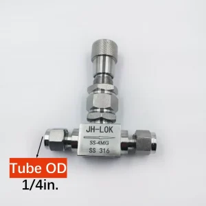 316 Stainless Steel SS-4MG Ferrule Interchangeable Manual Middle Flow Metering Needle Valve for Gas/Water/Oil