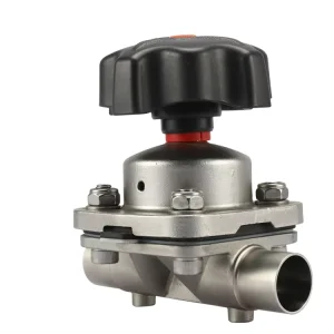 316L DN50 2″ Industrial Manufacturers Stainless Steel Hydraulic Flow Control Manual Weld Sanitary Diaphragm Valve