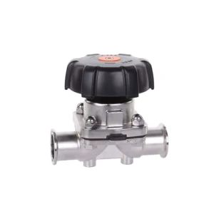 316L Sanitary Grade Stainless Steel Manual Power Diaphragm Valve Quick Assembly High Temperature Media OEM Control Valve