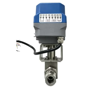316L Stainless Steel High Pressure 3-Way Ball Valve 4-20mA Modulating Electric Ferrule Valve DN50