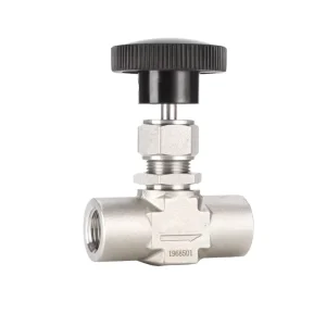 316L Stainless Steel High pressure Needle Valve 1/4in Female Thread Needle Flow Regulating Valve for Instrumentation