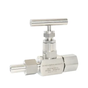 316L Stainless Steel Manual 2-Way Needle Valve 6000 psi for Water and Instruments
