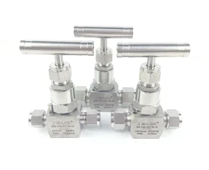 316L Stainless Steel Manual High Pressure Needle Valve 6000 PSI 10mm OD Double Ferrule Instrumentation Valve for Gas and Oil Flow