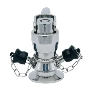 316L Stainless Steel Manual Pneumatic Sanitary Clamped Valve High Temperature Sterile Cock Sampling Valve for Base Media