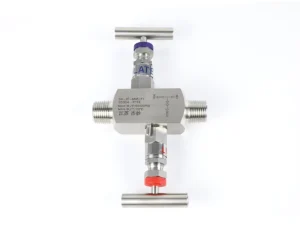 316L Stainless Steel Needle Manual One Piece Two Valve Group High Temperature Media Resistance 6000psi Threaded Connection 1/2