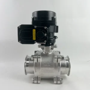316L Stainless Steel Sanitary Ball Valve with Pneumatic Actuator Double Acting Water Media OEM Customizable Clamp Connection