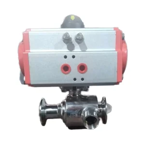 316L Stainless Steel Sanitary Pneumatic Ball Valve Insulated Jacket NPT Threaded Quick Connect for Food Applications