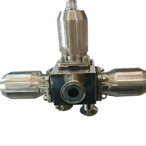 316L Stainless Steel Tri-Clamp Multi-Port Sanitary Pneumatic Diaphragm Valve for Brewery Dairy Pharmaceutical Applications