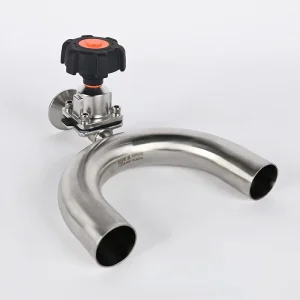 316L Stainless Steel U shaped Three way Diaphragm Valve Integrated Single card Manual High temperature Diaphragm Valve