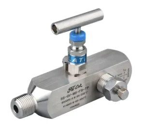 316SS 6000 PSI Stainless Steel Forged Manual Gauge Root Needle Valve with Vent Screw for 1/2 Inch Port