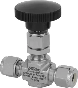 316SS Manual High Pressure Needle Valve 5000 PSI with BSPP/BSPT/NPT Threads 1/8-1 Inch Swagelok Type