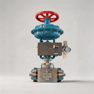 3241 Pneumatic Globe Control Valve 1″ DN25 Class2500 A182 F304 Forged Stainless Steel 2-Way 70MPa Super High Pressure
