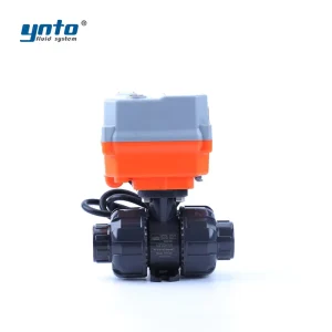 34 Presses Electric UPVC Ball Valve Wifi Automatic Actuators True Press Plastic Temperature for Water & Gas 3 Way Mounted PVC