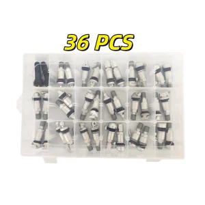 36PCS TPMS Aluminum Valve Stem Set Universal Fit for General Motors (GM) Automotive Tire Pressure Sensors