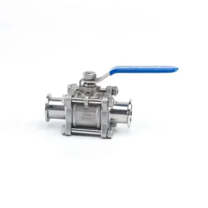 3PC Sanitary Stainless Steel Clamped Ball Valve