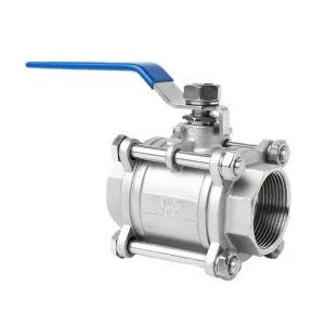 3PC Threaded Ball Valve Stainless Steel 304 316 Zero Leakage Industrial Ball Valve
