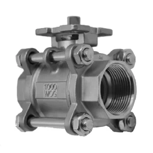 3PCS Full Port Stainless Steel Ball Valve