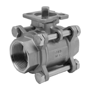 3PCS Stainless Steel 1000 Wog Ball Valve