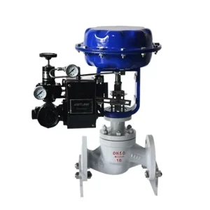 4 20 MA Flow Control Single seat Control Valves Tight Shut off at High Accuracy with Positioner Pneumatic Regulating Valves