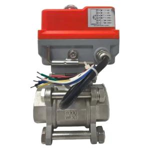 4-20 mA Analog Signal Stainless Steel Electric Motorized Floating Ball Valve for Flow Control