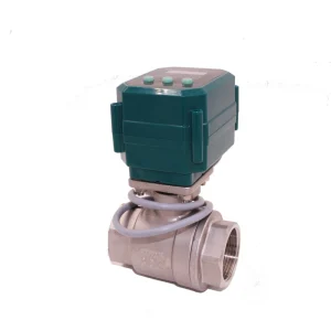 4 20ma 24V 12VDC Flow Control Valve Electric Proportional Valve With Manual Function Automatic Water Valve Flow Control