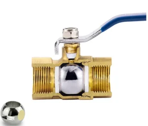 4 Inch 2PC Brass Ball Valve PTFE Sealing NPT Connection Manual Water OEM