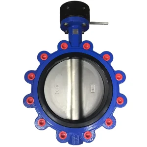 4 Inch Manual Lug Butterfly Valve SS304 Disc Ductile Iron Industrial Standard Water Works ISO9001:2008 CE